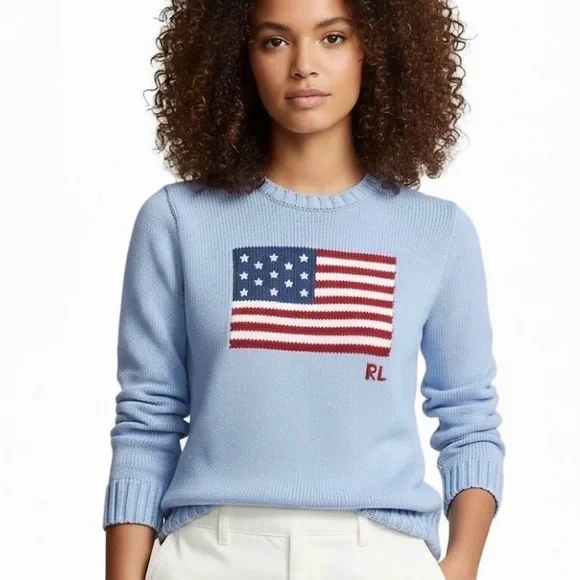 NWT Ralph Lauren Women's American Flag
Sweater Size XS - Picture 5 of 11